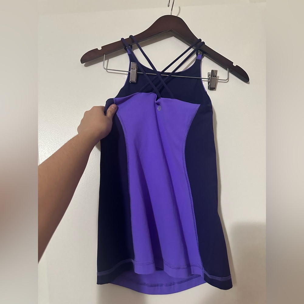 Lululemon Free To Be Tank Duo Tone Purple Womens Size 6 - Picture 4 of 6